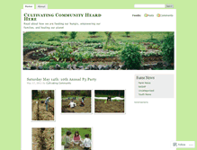 Tablet Screenshot of cultivatingcommunityheardhere.wordpress.com
