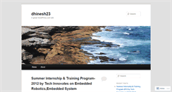Desktop Screenshot of dhinesh23.wordpress.com
