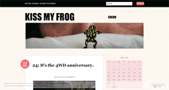 Desktop Screenshot of kissmyfrog.wordpress.com