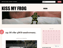 Tablet Screenshot of kissmyfrog.wordpress.com