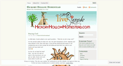 Desktop Screenshot of hickoryhollowhomestead.wordpress.com