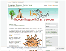 Tablet Screenshot of hickoryhollowhomestead.wordpress.com