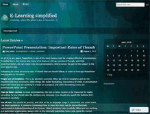 Tablet Screenshot of elearningmania.wordpress.com