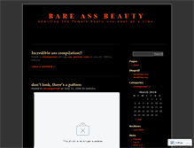 Tablet Screenshot of bareassbeauty.wordpress.com