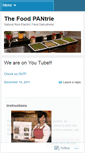 Mobile Screenshot of foodpantrie.wordpress.com