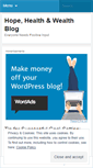 Mobile Screenshot of hopehealthandwealth.wordpress.com