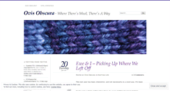 Desktop Screenshot of ovisobscura.wordpress.com