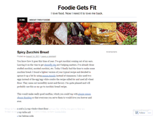 Tablet Screenshot of foodiegetsfit.wordpress.com