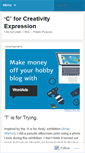 Mobile Screenshot of creativityexpression.wordpress.com