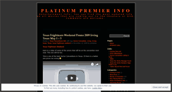 Desktop Screenshot of platinumpremierinfo.wordpress.com