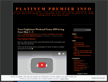 Tablet Screenshot of platinumpremierinfo.wordpress.com