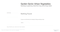 Desktop Screenshot of gardengenie.wordpress.com