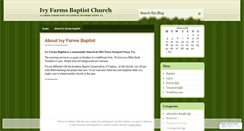 Desktop Screenshot of ivyfarmsbaptist.wordpress.com