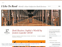 Tablet Screenshot of liketoread.wordpress.com