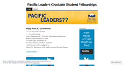 Desktop Screenshot of pacificleaders.wordpress.com