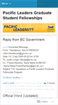 Mobile Screenshot of pacificleaders.wordpress.com