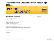 Tablet Screenshot of pacificleaders.wordpress.com