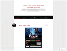 Tablet Screenshot of eredanarenacheats.wordpress.com