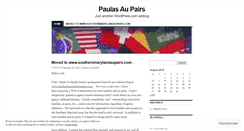 Desktop Screenshot of paulasaupairs.wordpress.com