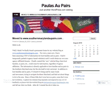 Tablet Screenshot of paulasaupairs.wordpress.com