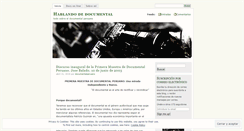 Desktop Screenshot of documentalperuano.wordpress.com