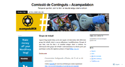 Desktop Screenshot of comissiocontingutsacampadabcn.wordpress.com