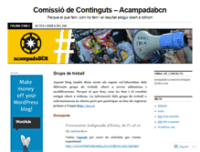 Tablet Screenshot of comissiocontingutsacampadabcn.wordpress.com