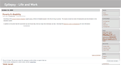 Desktop Screenshot of epilepsylifeandwork.wordpress.com