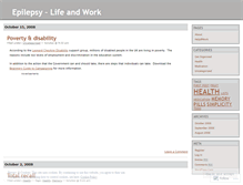 Tablet Screenshot of epilepsylifeandwork.wordpress.com