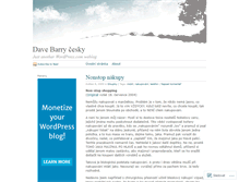 Tablet Screenshot of davebarrycz.wordpress.com