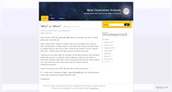 Desktop Screenshot of nextgenschools.wordpress.com