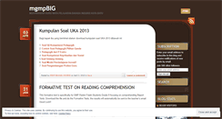 Desktop Screenshot of mgmpbig.wordpress.com