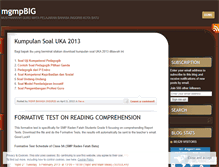 Tablet Screenshot of mgmpbig.wordpress.com