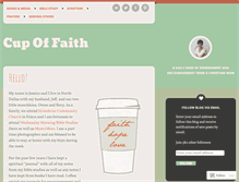 Tablet Screenshot of cupoffaith.wordpress.com