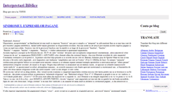 Desktop Screenshot of interpretaribiblice.wordpress.com