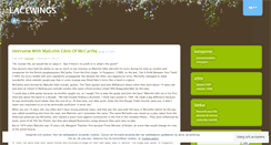 Desktop Screenshot of lacewings.wordpress.com