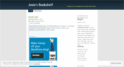Desktop Screenshot of josiesbookshelf.wordpress.com