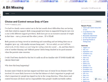 Tablet Screenshot of abitmissing.wordpress.com