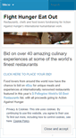 Mobile Screenshot of fighthungereatout.wordpress.com