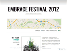 Tablet Screenshot of embracefestival.wordpress.com