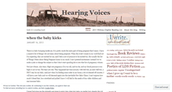 Desktop Screenshot of hearingvoices.wordpress.com