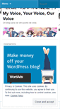 Mobile Screenshot of myvoicealoud.wordpress.com