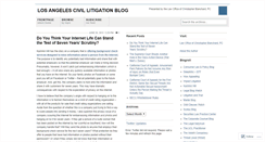 Desktop Screenshot of lacivillitigation.wordpress.com