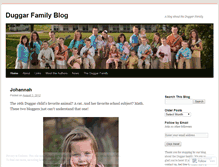 Tablet Screenshot of duggarfamilyblog.wordpress.com