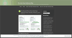 Desktop Screenshot of johnhopesettlement.wordpress.com