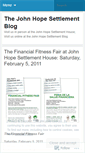 Mobile Screenshot of johnhopesettlement.wordpress.com
