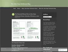 Tablet Screenshot of johnhopesettlement.wordpress.com