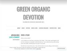 Tablet Screenshot of greenorganicdevotion.wordpress.com