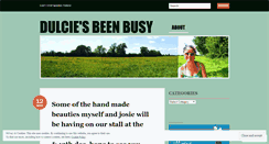 Desktop Screenshot of dulciesbeenbusy.wordpress.com