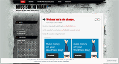 Desktop Screenshot of missbikinimiami.wordpress.com